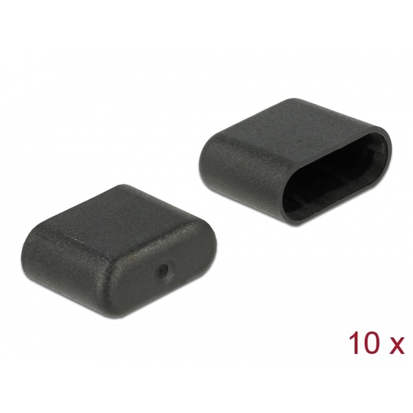 Delock Staubschutz für USB Type-C™ Stecker 10 Stück schwarz Delock 64008