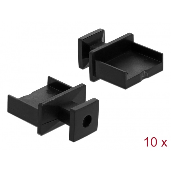 Delock Staubschutz für USB Typ-A Buchse mit Griff 10 Stück schwarz Delock 64009