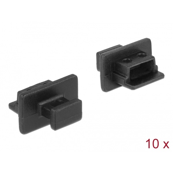 Delock Staubschutz für USB 2.0 Mini-B Buchse mit Griff 10 Stück schwarz Delock 64011