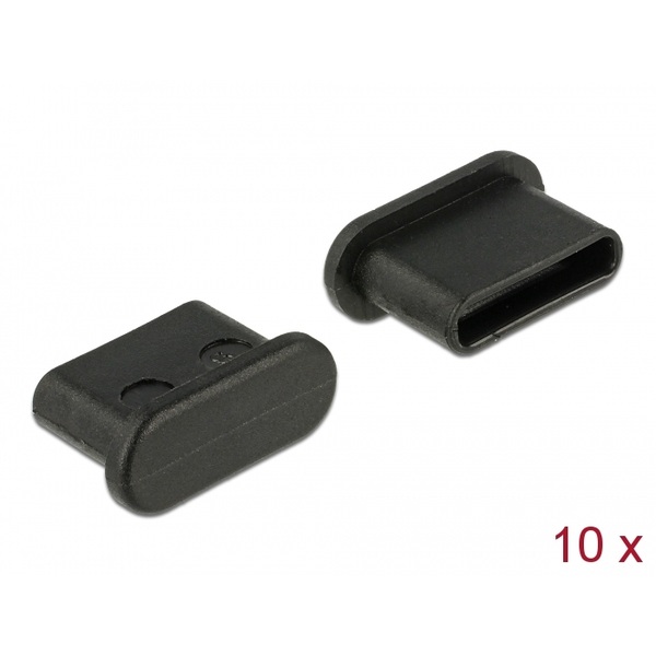 Delock Staubschutz für USB Type-C™ Buchse ohne Griff 10 Stück schwarz Delock 64014