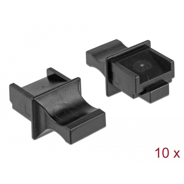 Delock Staubschutz für RJ45 Buchse mit Griff 10 Stück schwarz Delock 64020