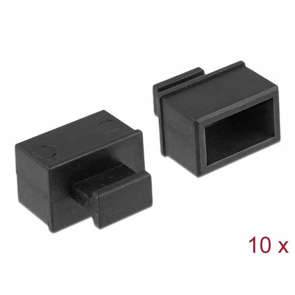 Delock Staubschutz für SFP Schacht mit Griff 10 Stück schwarz Delock 64021