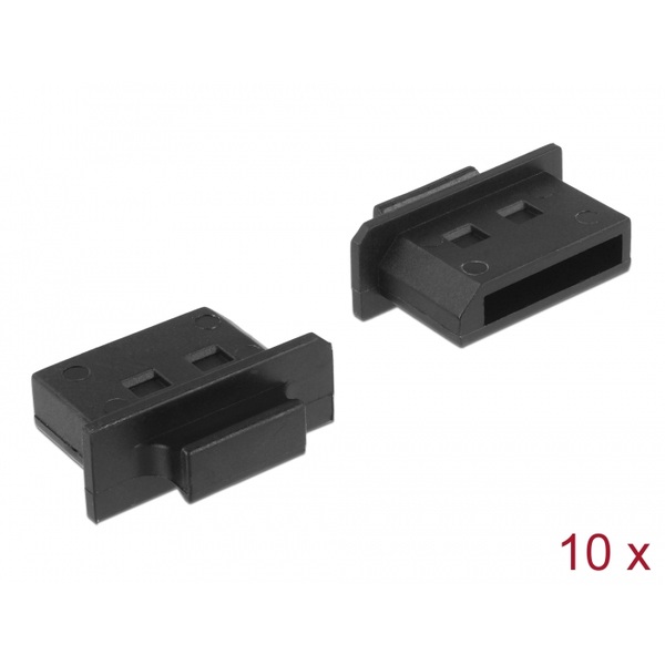 Delock Staubschutz für Displayport Buchse mit Griff 10 Stück schwarz Delock 64025