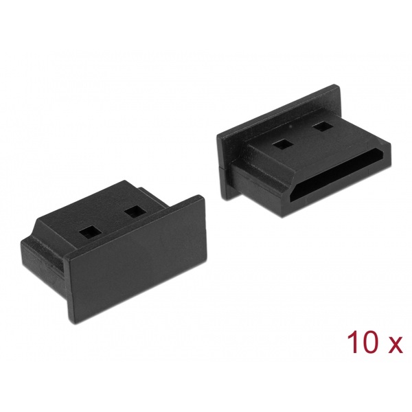 Delock Staubschutz für HDMI A Buchse ohne Griff 10 Stück schwarz Delock 64030