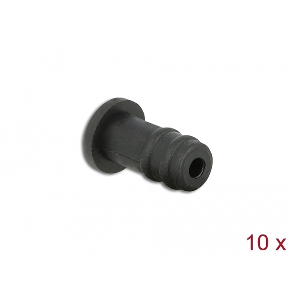 Delock Staubschutz für 3,5mm Klinkenbuchse 10 Stück schwarz Delock 60251