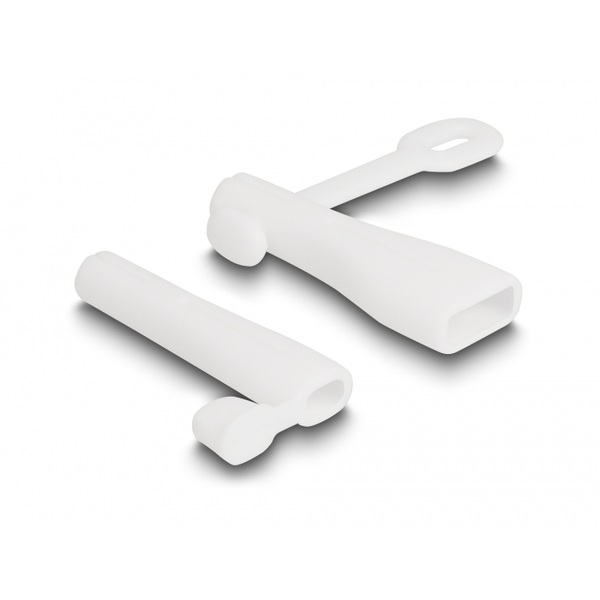 Delock Staubschutz für USB Typ-A Stecker und Apple Lightning™ Stecker Set 2 Stück weiß Delock 64204