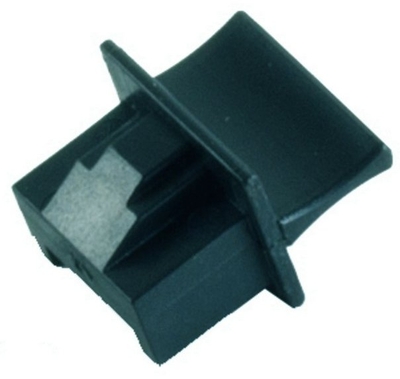 RJ45 Buchse Staubschutz, kurz, mit Griff, Schwarz, 10 Stück S-Conn 08-01021