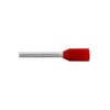 100x Aderendhülse 14mm x ∅ 1,4 mm, 1 mm², rot