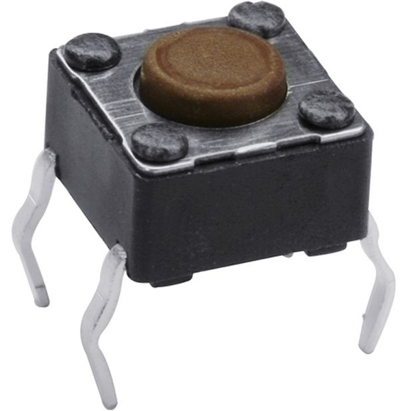 Leiterplattentaster 6mm x 6mm x 4,3mm , 1 Newton, Print