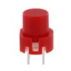 Taster 9mm, 0,01 A, 35 Vdc, rund, Print Rot