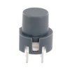 Eingabetaster D6, Rund, grau, 9mm