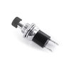 Miniatur Drucktaster Schliesser einpolig, Schwarz, Metallhals, Gehäuseeinbau, 0,5A 30V