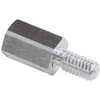 Stahl-Distanzbolzen M4 x 15mm(Innen/Aussen),  glanzverzinkt, 10er Pack