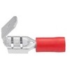 Flachsteckhülse 6.3mm x 0,8mm  mit Abzweig Rot 100 Pack