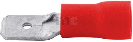 Flachstecker 6,3mm x 0,8mm, Rot, 100 Pack VOGT AG 3910s