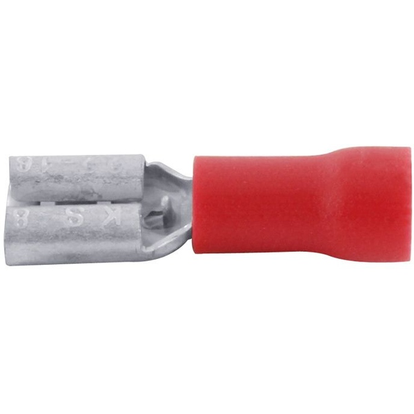 Flachsteckhülse 4.8mm Rot 100 Pack