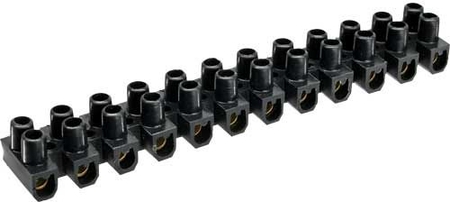 InLine® Lüsterklemme 6mm², 12er Reihe, schwarz, 10 Stück InLine 44006B