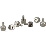 InLine® Rändelschrauben, silber, für Gehäuse, 12mm, 6er Pack
