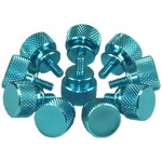 InLine® Rändelschrauben (blau) für Gehäuse, 12mm, 10er Pack