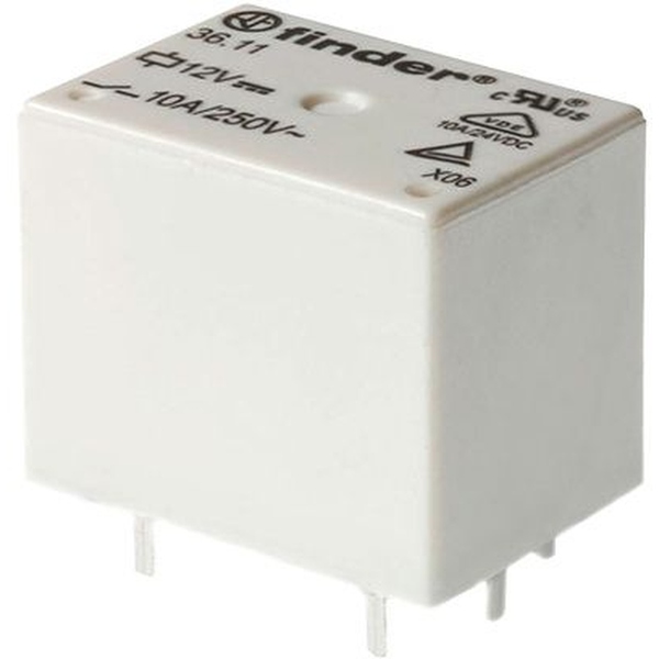 Relais 1x Wechsler 10 A 12 Vdc, Serie 36 finder 36.11.9.012.4011