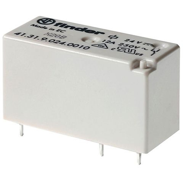 Relais 1x Wechsler 12A 12 Vdc, Serie 41 finder 41.31.9.012.0010