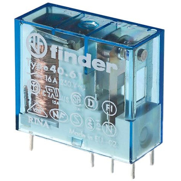 Relais 1x Wechsler 16 A, 24 Vdc finder 40.61.9.024.0000