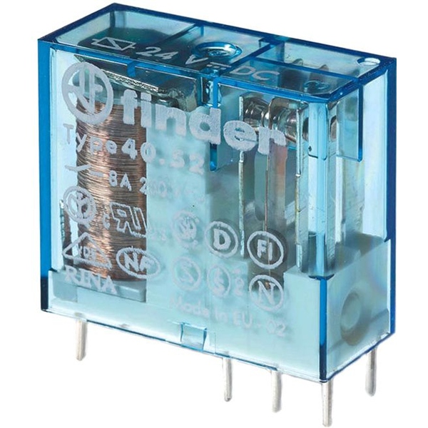 Relais 2x Wechsler 8 A 230 Vac, Serie 40 finder 40.52.8.230.0000