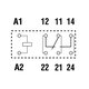 FINDER Relais mit kurzen Pins 1x Wechsler 16 A 12 Vdc Bild 1