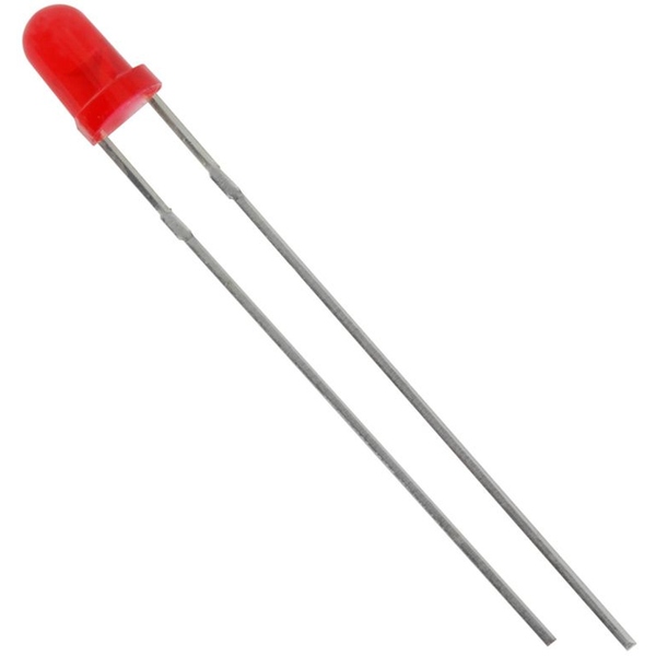 LED diffus rot, 3mm, 3mcd, geringe Stromstärke Kingbrightng L-7104LID