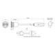 Encitech Connectors AB M16 Einbaubuchse USB 2.0 Typ A mit Kabel 3,0 m auf Stecker USB 2.0 Typ A Kunststoff und Kappe, Einbau von vorne Bild 0