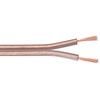 Lautsprecherkabel transparent CCA 100 m Spule, Querschnitt 2 x 0,75 mm² Goobay 15018