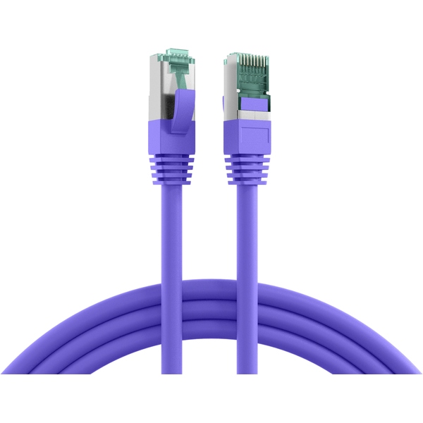 RJ45 Patchkabel Cat.6A S/FTP LSZH violett 5m