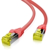 Patchkabel S/FTP, Cat.6a, halogenfrei, 10 Gbit/s, rot, 10m