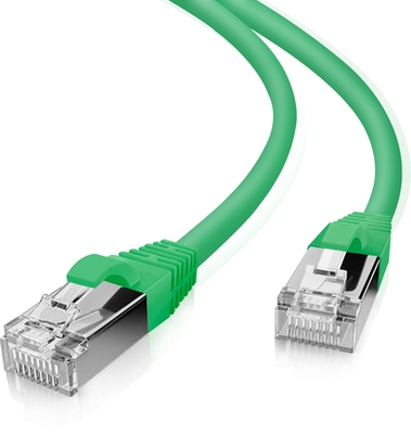 Helos Patchkabel SF/UTP Cat 5e grün 3,0m