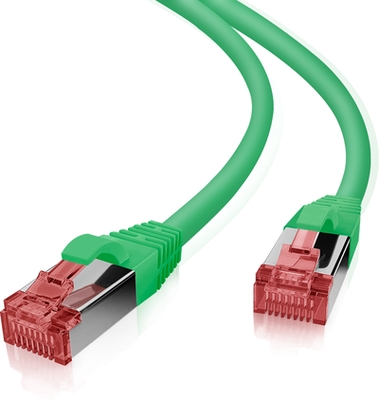 Helos Patchkabel S/FTP Cat 6 grün 0,5m helos 118019