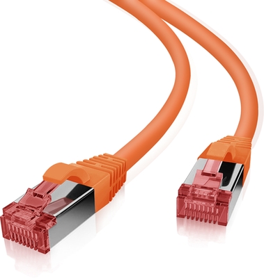 Helos Patchkabel S/FTP Cat 6 orange 3,0m helos 118177
