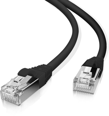 Helos Patchkabel SF/UTP Cat 5e schwarz 20,0m