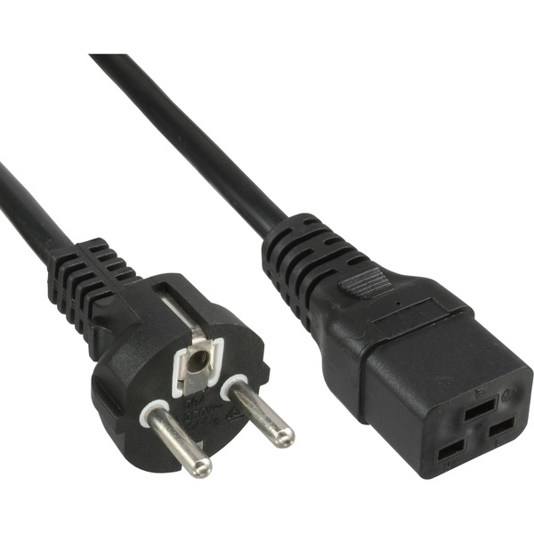 Netzkabel für High Class Server auf C19, 5m 1,5mm² InLine 16658G