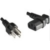 Netzkabel für Japan an C13 Kaltgeräte-Winkelstecker, 1,8m rmLine 12300