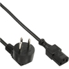 Kaltgerätekabel Israel, 1mm², schwarz, 3m InLine 16653S