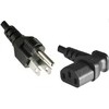 Stromkabel für USA und Kanada an C13 Winkelstecker, AWG18, 1,8m rmLine 17741