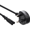 Netzkabel für England (GB, UK), Netzstecker England an C7, 1,8m InLine 16654E