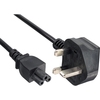 Notebook Stromkabel England (Uk, GB ), Netzstecker England an C5, 0,75qmm, 1,8m InLine 16656E