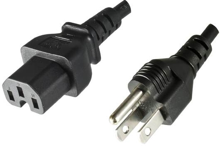 Warmgerätekabel für USA, (UL), AWG14, 1,8m Yung-Li 