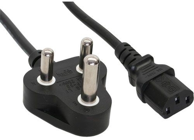 Netzkabel für Südafrika Stecker Typ M auf C13 1,8m Yung-Li CBNSA