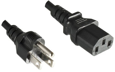 Netzkabel für Japan an Kaltgerätestecker C13, 1,8m rmLine 6029