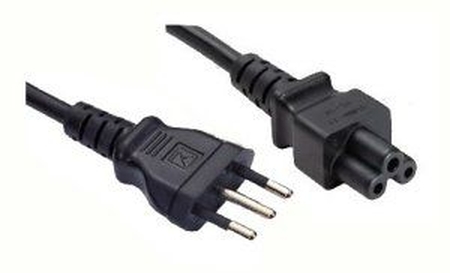Netzkabel Italien, Netzstecker Italien auf C5 (Mickey Maus), 1,8m rmLine 8273