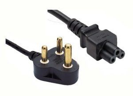 Notebookkabel Südafrika Stecker Type M auf C5, SABS, 1,8m rmLine 9120