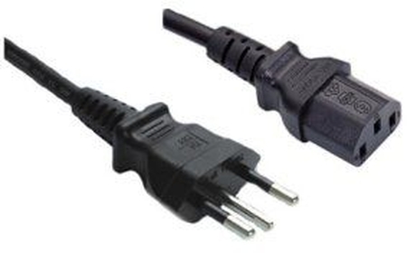 Kaltgerätekabel für Brasilien, INMETRO, TYP N auf C13, 1,8m Yung-Li CBNBR-1,8