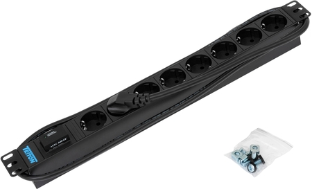 19 Zoll Steckdosenleiste 8-fach, Triton RAB-PD-X08-A1, mit überspannungsschutz Tritón RAB-PD-X08-A1